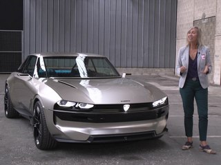 A bord du Peugeot e-Legend Concept (2018)