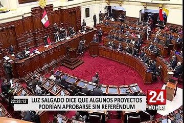 Luz Salgado dijo que algunos proyectos de la reforma no pasarían por referéndum