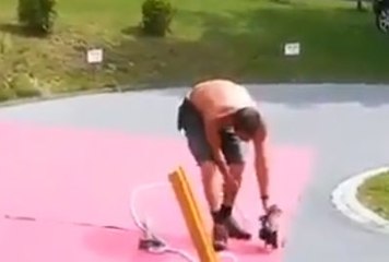 Böyle çivi çakan görülmedi