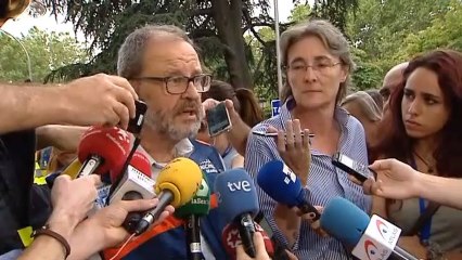 Diez heridos tras derrumbarse cinco forjados del Hoter Ritz