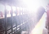 Rain Storm Comes Through Onto Penn Station Track