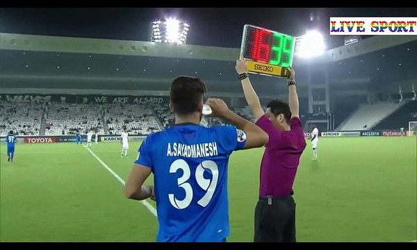 دوري ابطال اسيا مباراه نادي السد القطري واستقلال طهران الايراني الشوط الثاني 17_9_2018