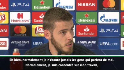 Groupe H - De Gea : "Je n'écoute jamais les gens qui parlent de moi"