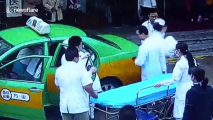 Chinese woman gives birth in back of taxi as it speeds to hospital