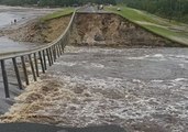 Water Rushes Over Failed North Carolina Dam