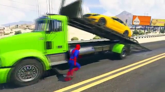 Мультик про Человек паук и Молния Маккуин и ремонт автомобилей мультик для детей 2016