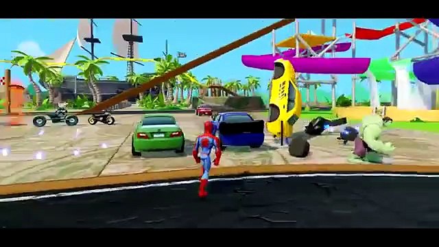 Халк & Эльза & Спайдермен & Железный Человек & Капитан Америка , мультик игра для детей -