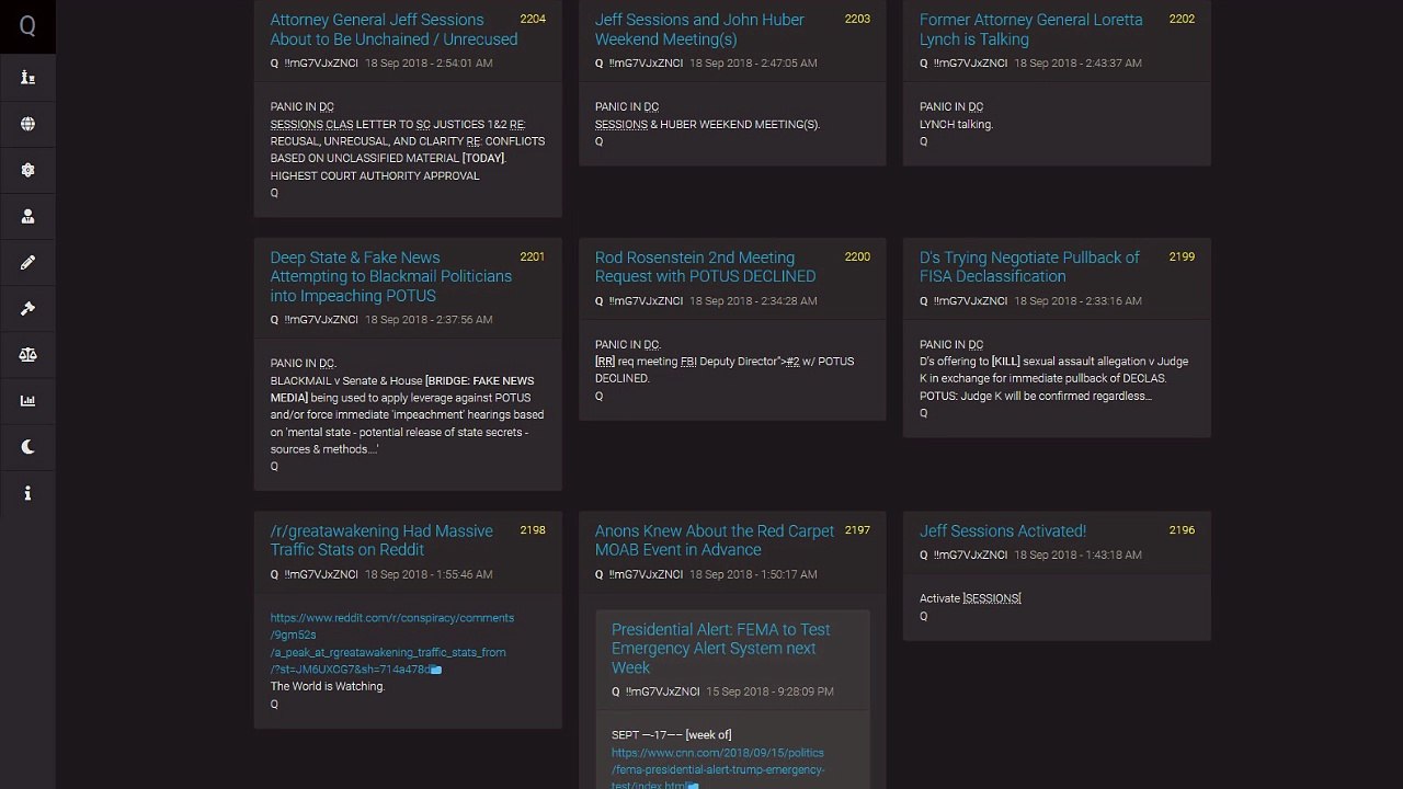 Kommentar zu Q Anon Drops 18.09.2018 von Qlobal-Change
