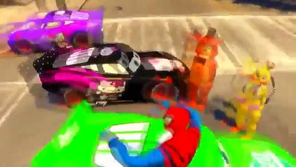 Спайдермен & Той Чика & Мишка Фредди & Мангл , веселый мультик игра для детей