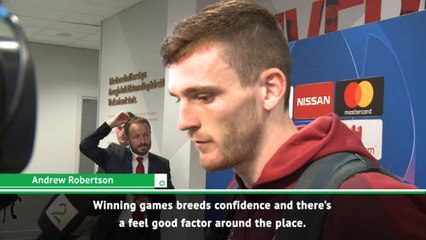 There's a 'feel good factor' at Liverpool after 100 per cent start - Robertson