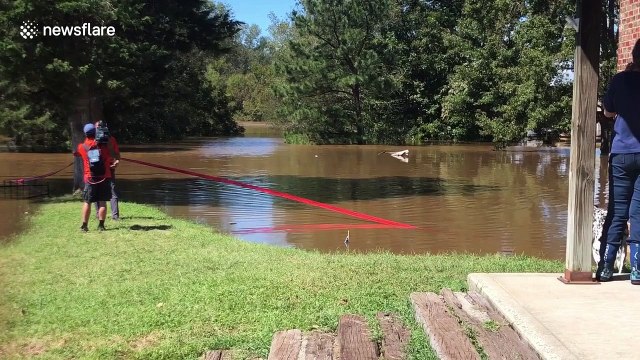 Fayetteville, North Carolina river hits major flooding stage following Florence