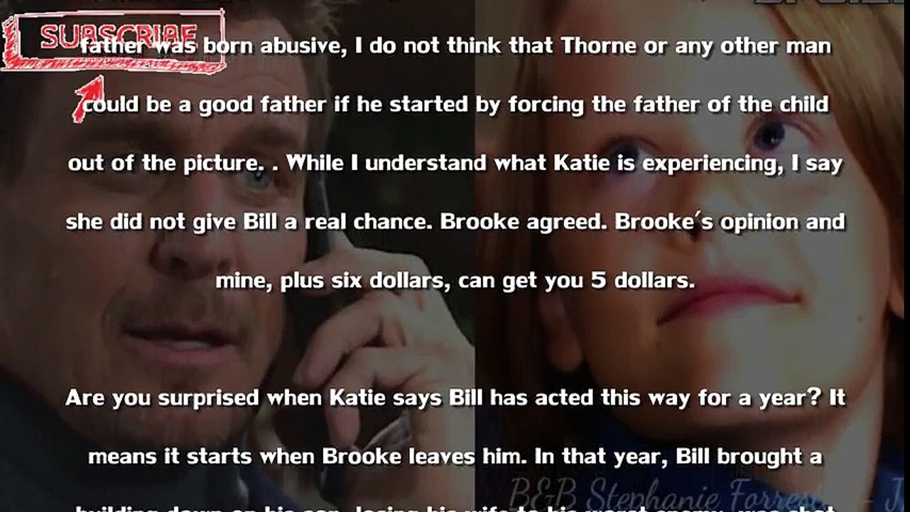 The Bold and The Beautiful Spoilers Thorne will replace Bill to become Will's father