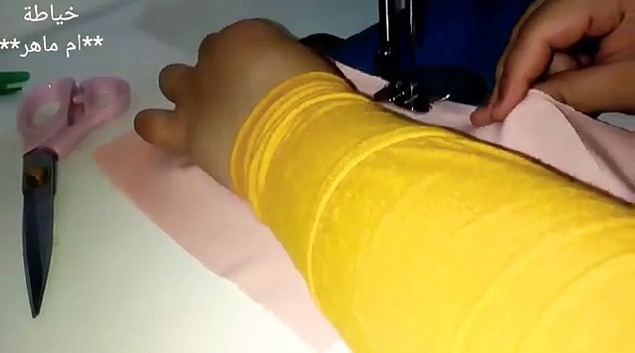 خياطة حجاب رااائع جميل و انيق بشرح مفصل
