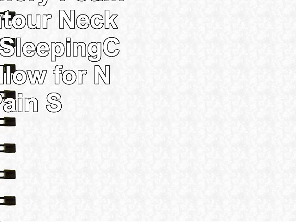 Nakital Memory Foam Pillow Contour Neck Pillow for SleepingCervical Pillow for Neck Pain