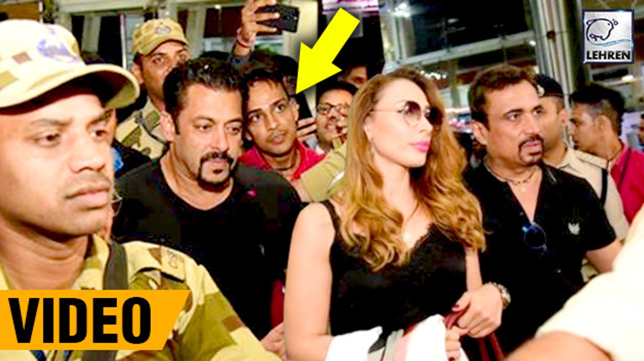 Salman Khan and Iulia Vantur Mobbed By Fans In...
