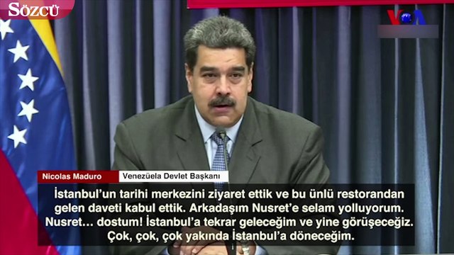 Venezuela lideri Maduro'dan Nusret'e övgü