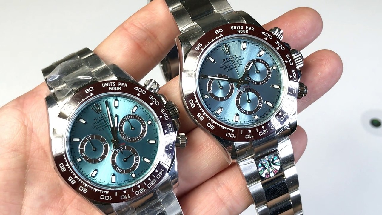 Ultimately Maximum Contrast Jordan Hands-on [Evaluation] Rolex Ditona N 4130 vs AR 904L, the highest version of Binglandi 终极大对比 乔丹上手款【测评】劳力士迪通拿 N厂4130 对比 AR厂904L 市面最高版本 冰蓝迪
