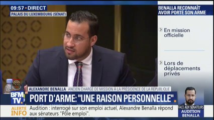 "C'était un caprice personnel", reconnaît Benalla sur son accès à la salle de sport de l'Assemblée nationale