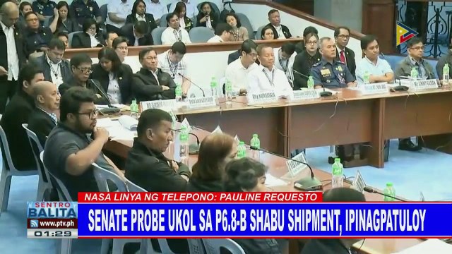 Senate probe ukol sa P6.8-B shabu shipment, ipinagpatuloy