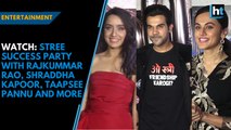 Watch: Stree success party with Rajkummar Rao, Shraddha Kapoor, Taapsee Pannu and more