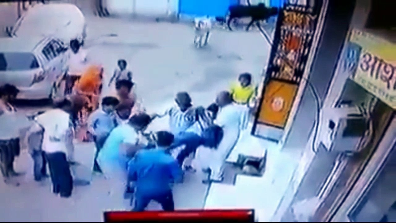 Bull attack on people