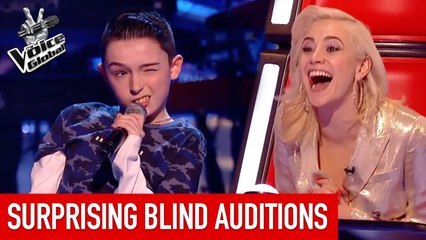 SURPRISING Blind Auditions in The Voice Kids [Part 4]