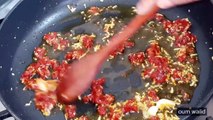 مطبخ ام وليد قلي الباذنجال بدون مايشرب الزيت بصلصة الطماطم روعة