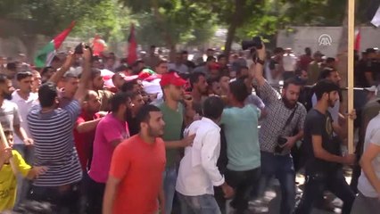 İsrail'in Saldırılarında Şehit Olan Gazzelilerin Cenaze Töreni