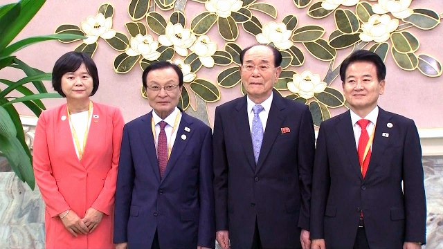 '노쇼 논란' 3당 대표, 김영남 상임위원장 면담...남북 국회 교류 협의 / YTN