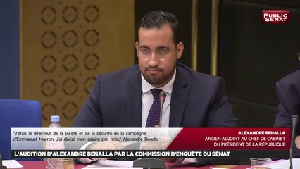 Audition d'Alexandre Benalla, ancien chargé de mission à l'Élysée