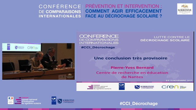 Décrochage scolaire // Enseignements de la conférence