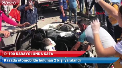 Düzce’de D100 karayolunda inanılmaz kaza