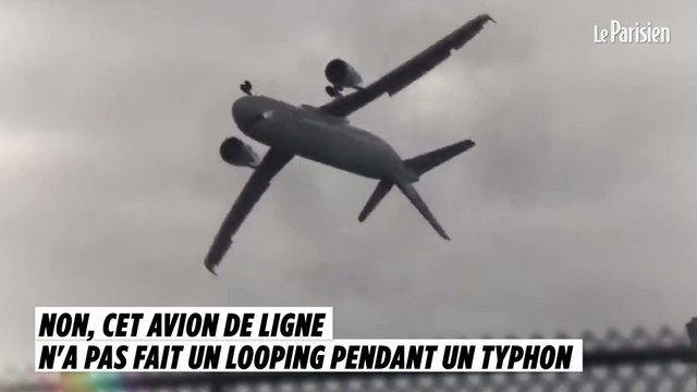 Non, cet avion de ligne n'a pas fait un looping pendant un typhon