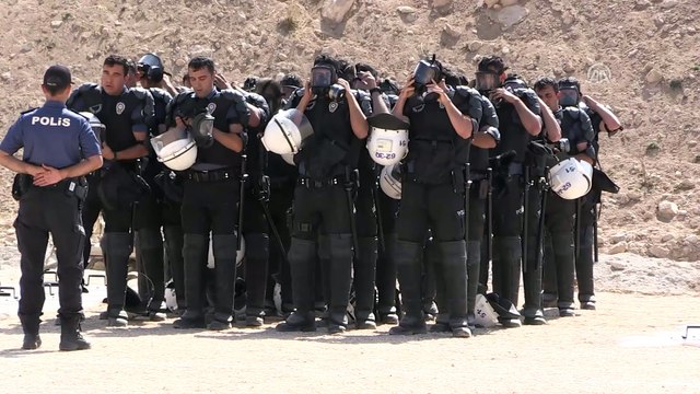 Niğde'de toplumsal olaylara müdahale tatbikatı