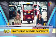 Villa el Salvador: delincuentes que circulan en mototaxis siembran pánico en pobladores