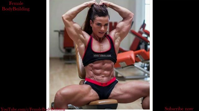 Gülüzar Tüfenk- Beautiful Turkish Muscular Women Pumping her Biceps and Pecs