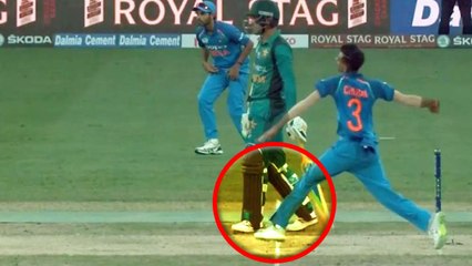 India Vs Pakistan Asia Cup 2018:Yuzvendra Chahal's delivers Controversial No Ball | वनइंडिया हिंदी
