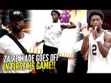 Zaire Wade BREAKING ANKLES & JELLY w/ Dwyane Wade Watching In 1ST HIGH SCHOOL GAME!!! YOUNG FLASH!