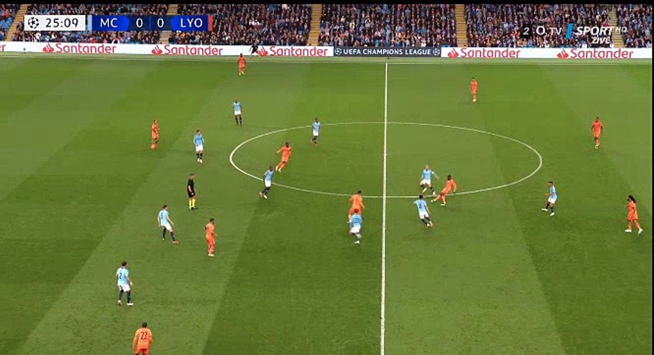 Maxwel Cornet Goal - Manchester City 0-1 Lyon 19/09/2018