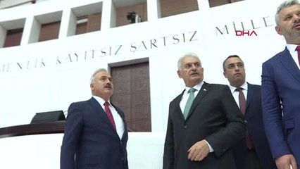 TBMM Başkanı Yıldırım, TBMM'de İncelemelerde Bulundu