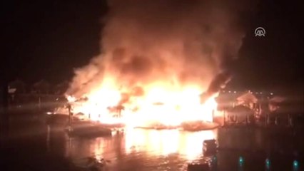 KKTC'de Otel Yangını