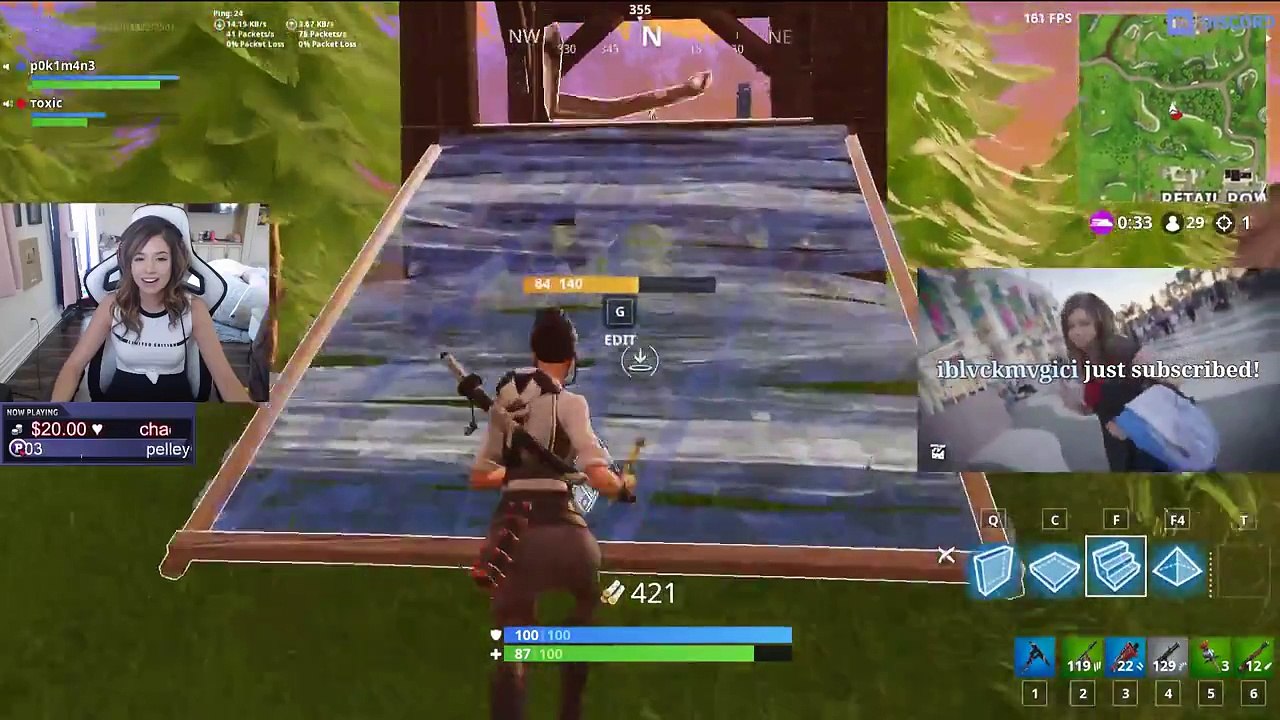 POKIMANE SAYS MYTH IS BLACK  - Fortnite Funny Clips