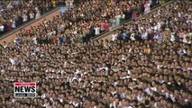 President Moon Jae-in speaks to N. Korean audience of 150,000