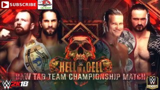 WWE HIAC 2018 Raw Tag Team Championship Dolph Ziggler & Drew McIntrye vs Seth Rollins & Dean Ambrose