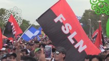 Miles de sandinistas marchan en apoyo al presidente Ortega