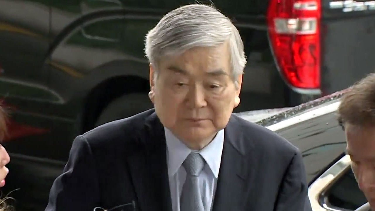 '횡령·배임 혐의' 한진 조양호 검찰 재출석..."성실히 조사받겠다" / YTN