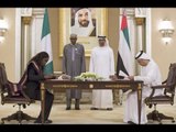 محمد بن زايد يلتقي الرئيس النيجيري ويشهد توقيع عدد من الإتفاقيات