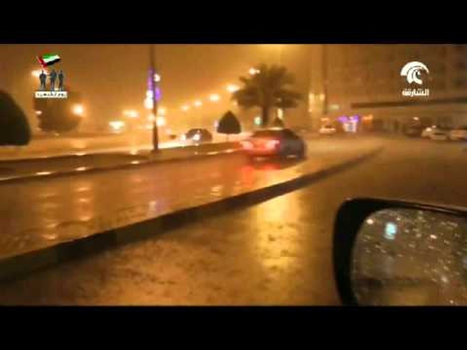 أمطار الخير الغزيرة تهطل على مناطق متفرقة من الدولة