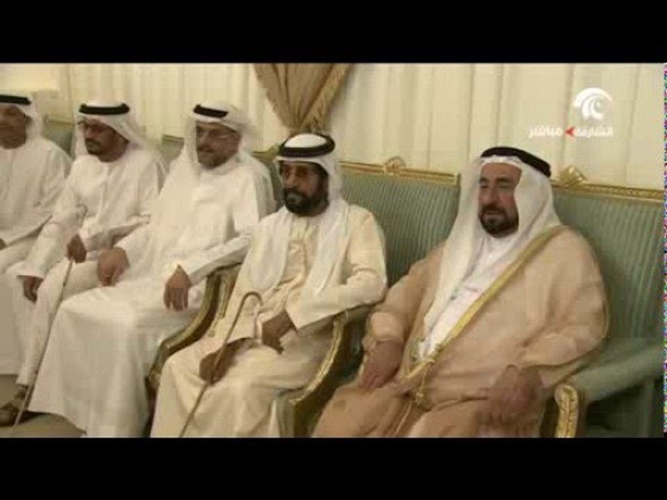 حاكم الشارقة يقدم واجب العزاء في شهيد الوطن سلطان الكتبي .