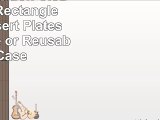 Kaya Collection  Clear Plastic Rectangle SaladDessert Plates  Disposable or Reusable